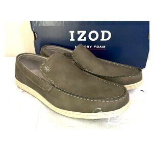 NEW IZOD Men's Seapoint Memory Foam Slip On Shoes Loafers